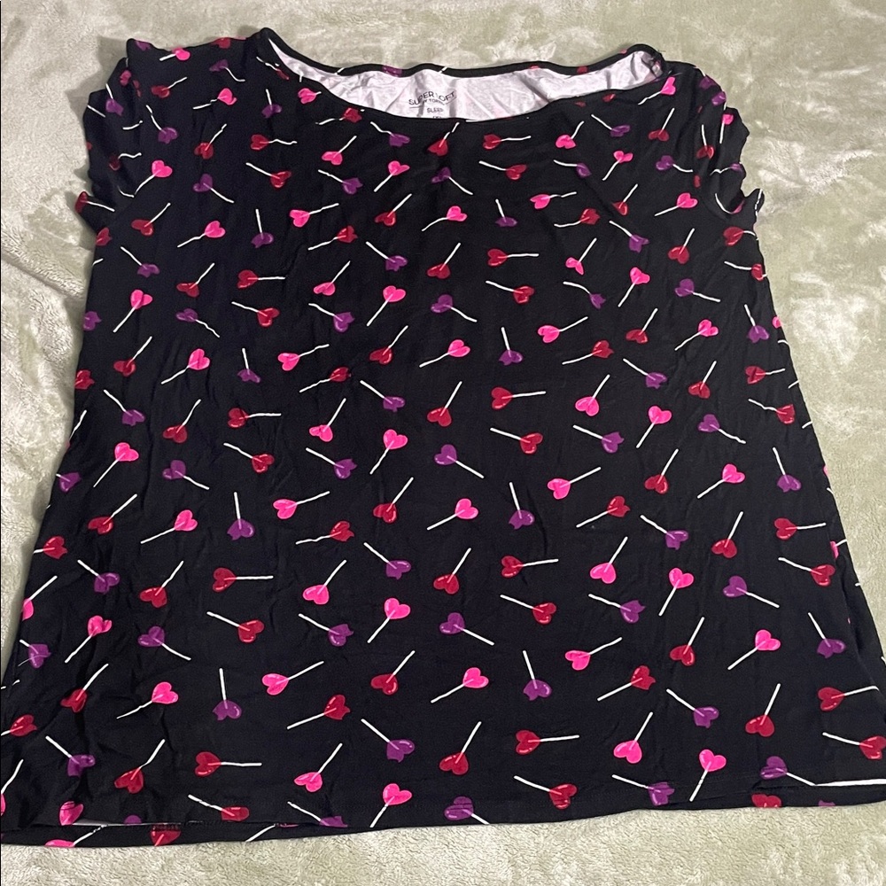Torrid Super soft Lollipop off the shoulder Sleep Shirt
